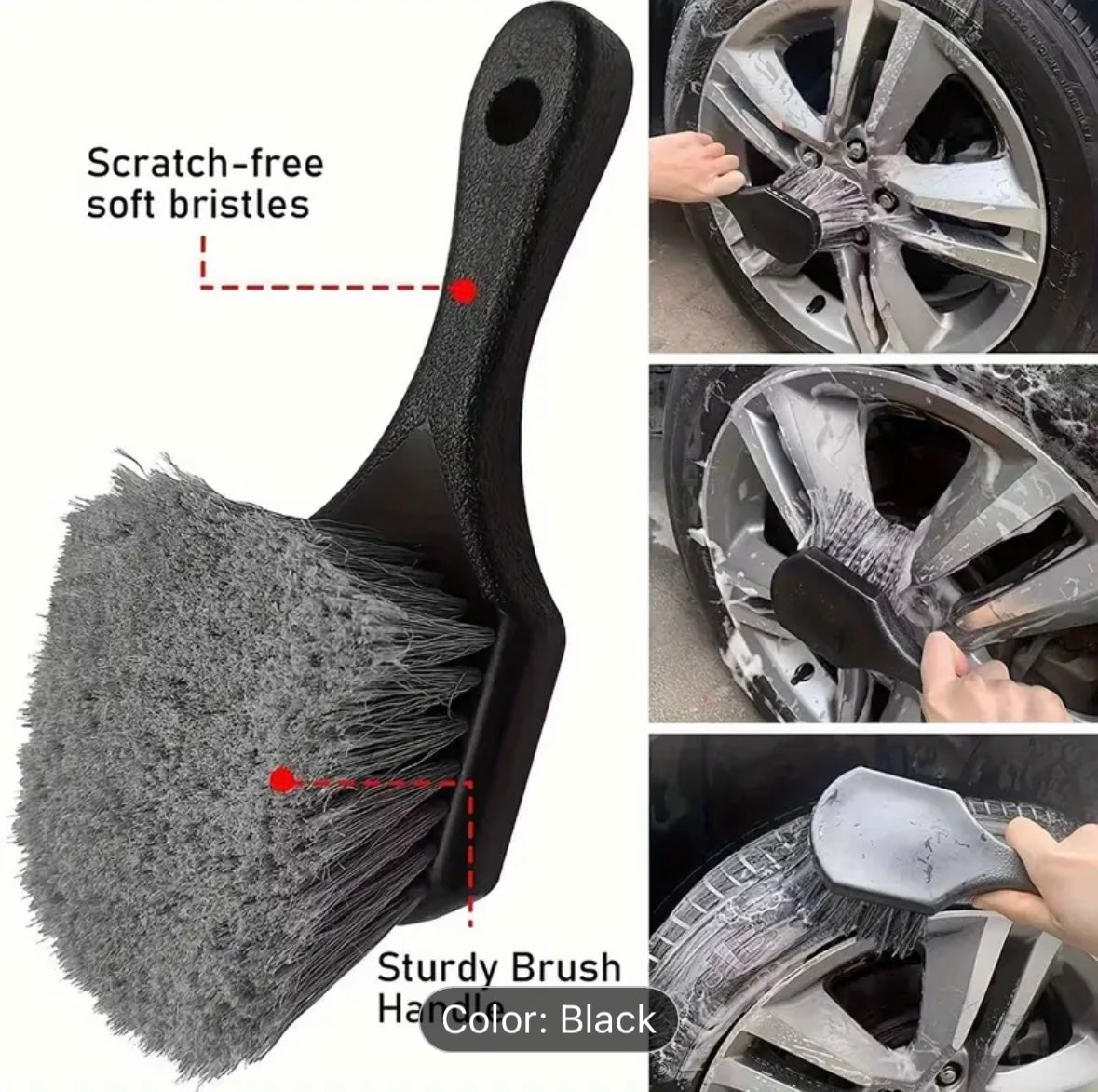 Wheel and engine brush