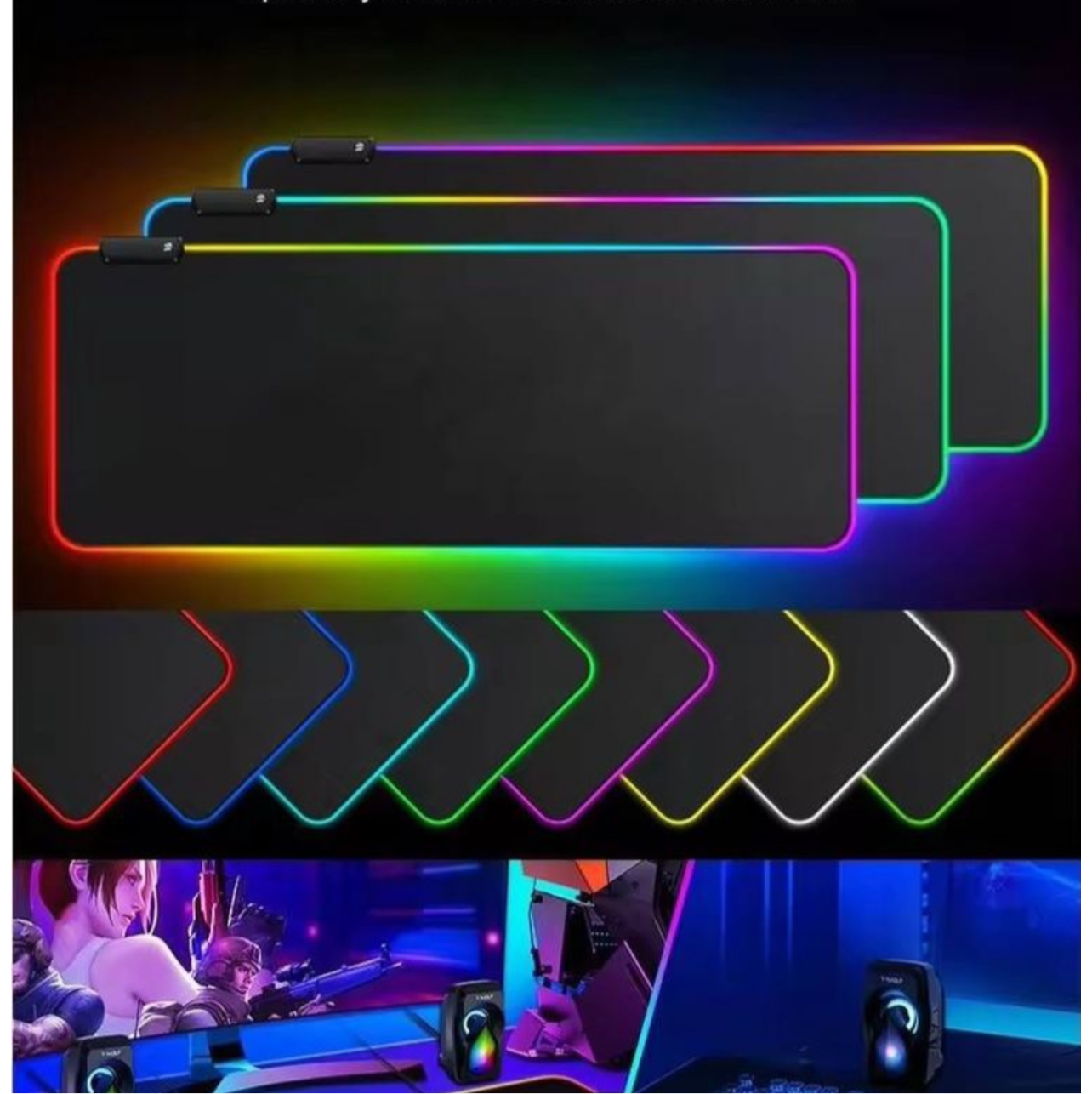 Anti-Slip LED RGB Gaming Mousepad