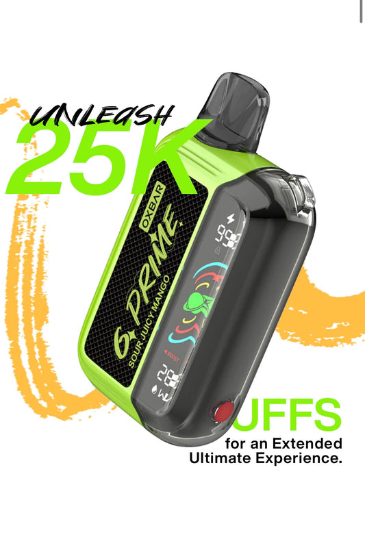 OXBAR G PRIME 25000 puff disposable vape