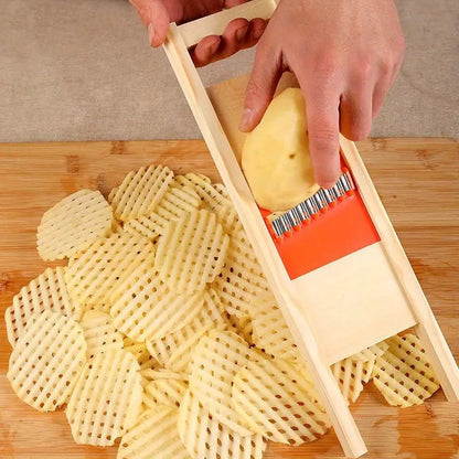 waffle fry potato cutter