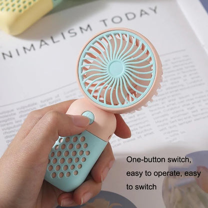 Z8 Mini potarble fan rechargeable ( blue and pink )