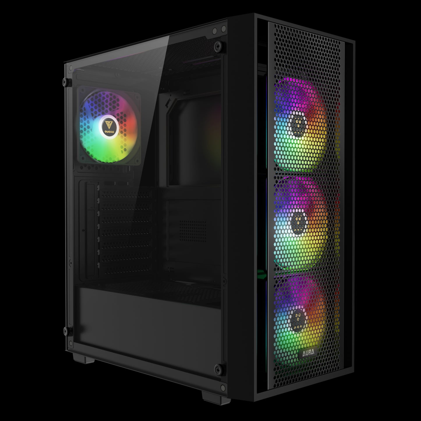 Gamdias Aura GC2 Elite Tempered Glass Gaming Case