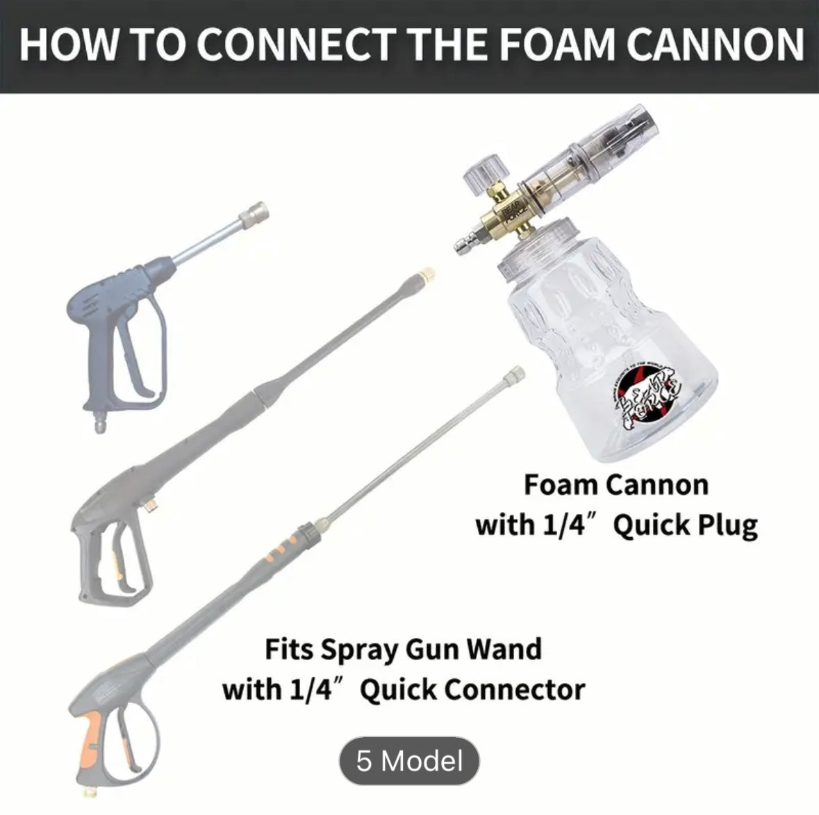 Bear force High pressure form cannon karcher