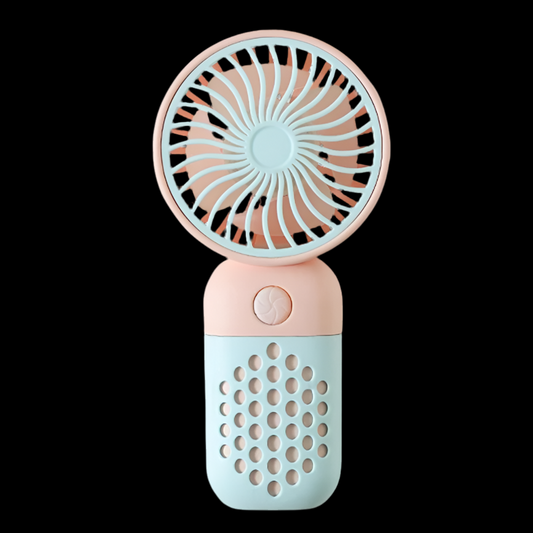 Z8 Mini potarble fan rechargeable ( blue and pink )