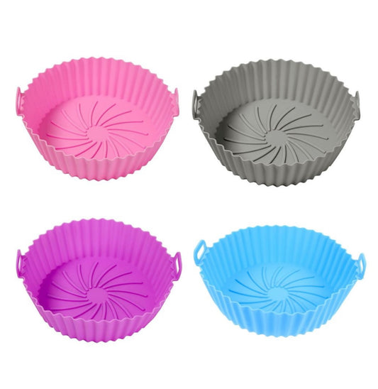 4 pack air fryer silicone pot lines